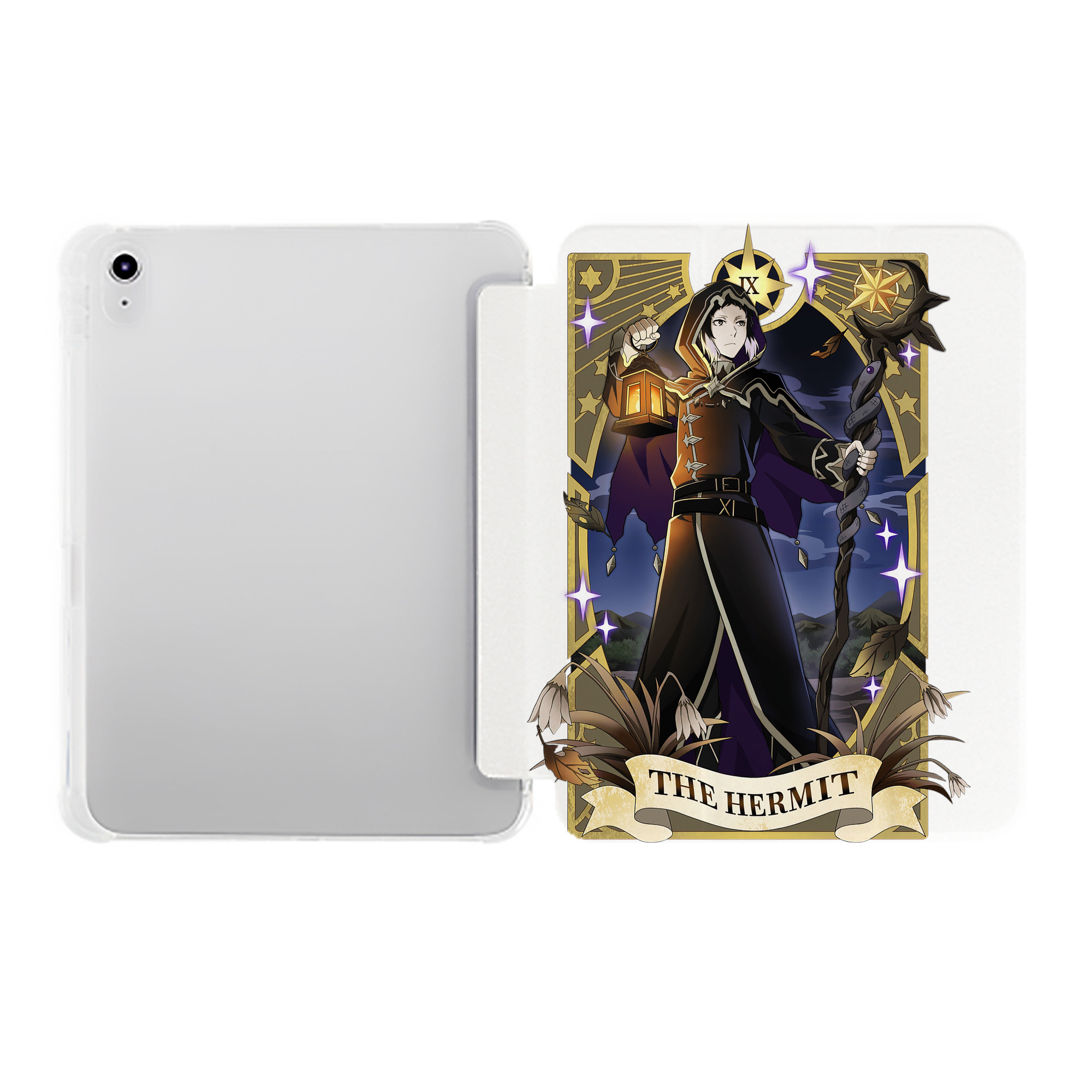 （画像用） 文豪ストレイドッグス Bungo Stray Dogs IPad ケース ペン収納付き 三つ折りスタンド PUレザー×シリコン 対応機種9.5/10.5/10.9インチ